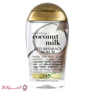 سرم مو او جی ایکس مدل coconut milk حجم 100 میل