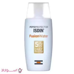 کرم ضد آفتاب بی رنگ ایزدین مدل fusion water حجم 50 میل