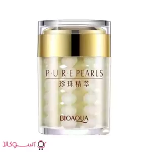 کرم مرواریدی ضد چین و چروک بیوآکوا مدل p.u.r.e pearls حجم 60 میل