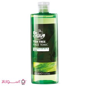 تونر پاک کننده آرایش صورت دکتر سی تونا مدل tea tree حجم 225 میل