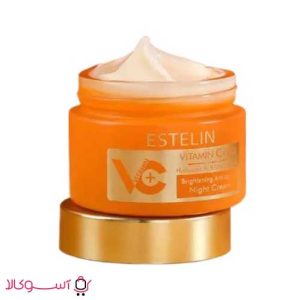 کرم آبرسان شب استلین مدل vitamin c plus حجم 50 میل